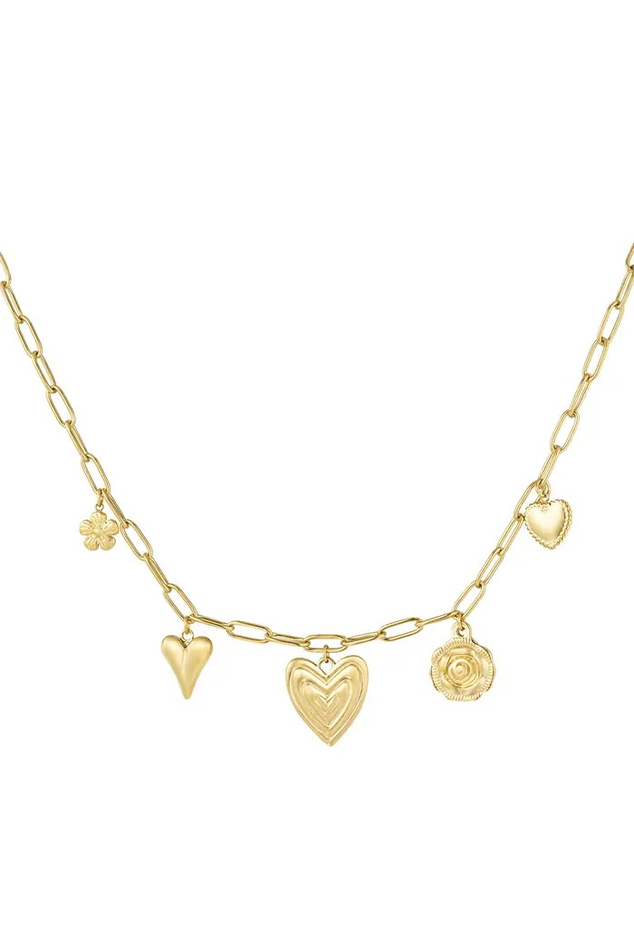 Heartfelt charms goud