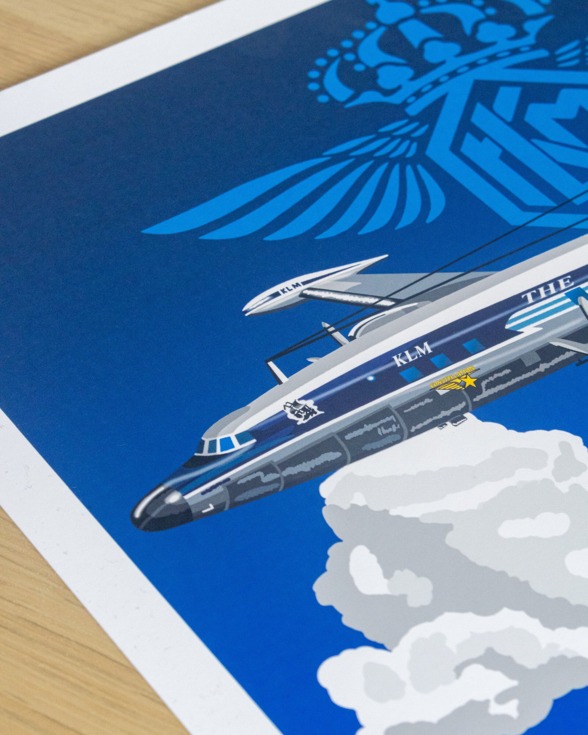 Lockheed Super Constellation Vintage style Print