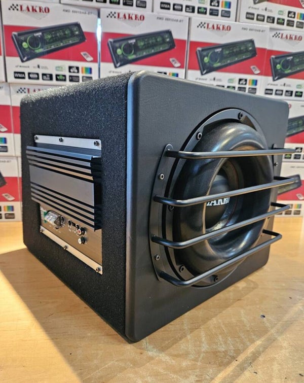 A1077 - Actieve subwoofer - Lakro - 10 inch - 350 watt RMS - Ingebouwde versterker