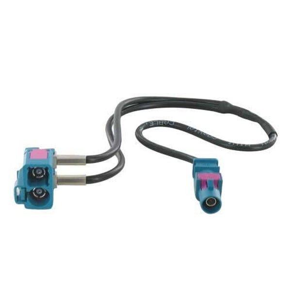 Antenne adapter 2x fakra female haaks 90° –> 1x fakra male
