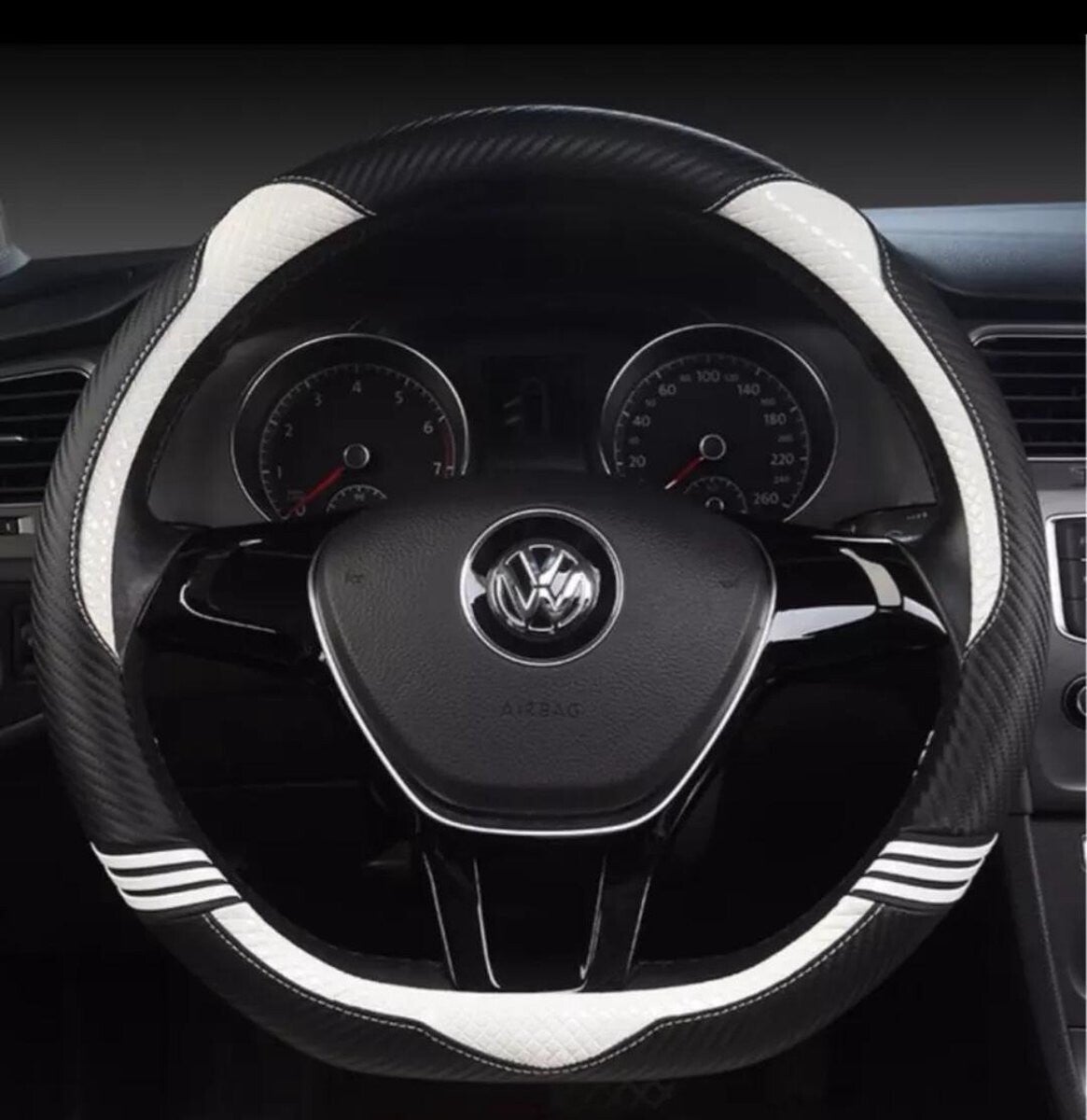 Stuurhoes wit 38cm rond rechte onderkant hoge kwaliteit