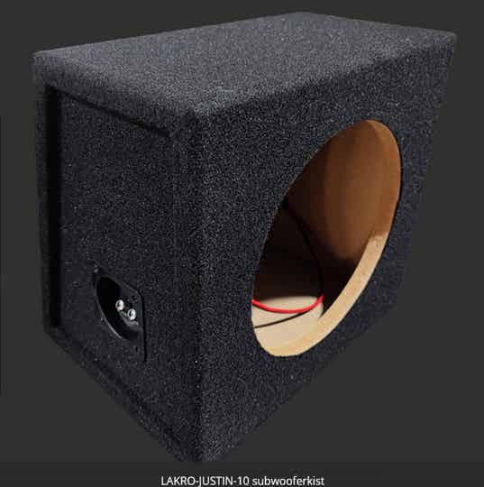 LAKRO-JUSTIN -10 - Subwooferkist - Lakro - 10 Inch -  16 Liter - 18 mm MDF