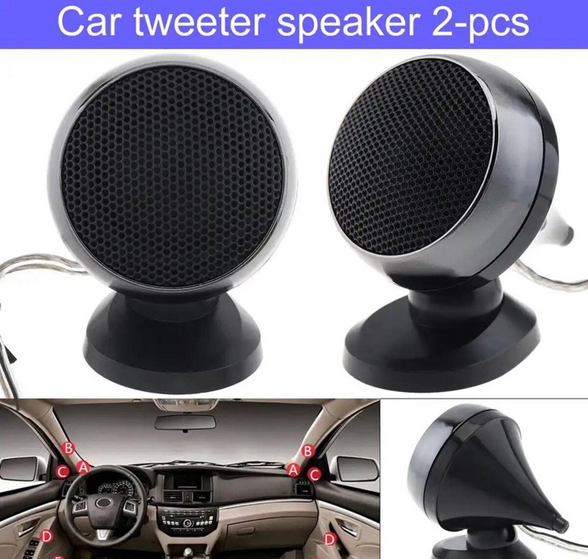 opbouw tweeter 150watt dome tweeter