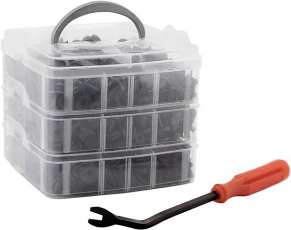 CT Racing - Assortiment automotive clips - met montagetang - 630 delig