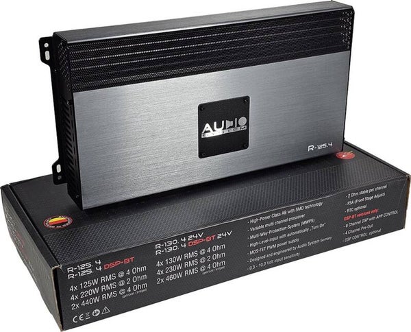 Audio System Radion R125.4 - 4-kanaals - Audio system - 4x 220 WATT RMS