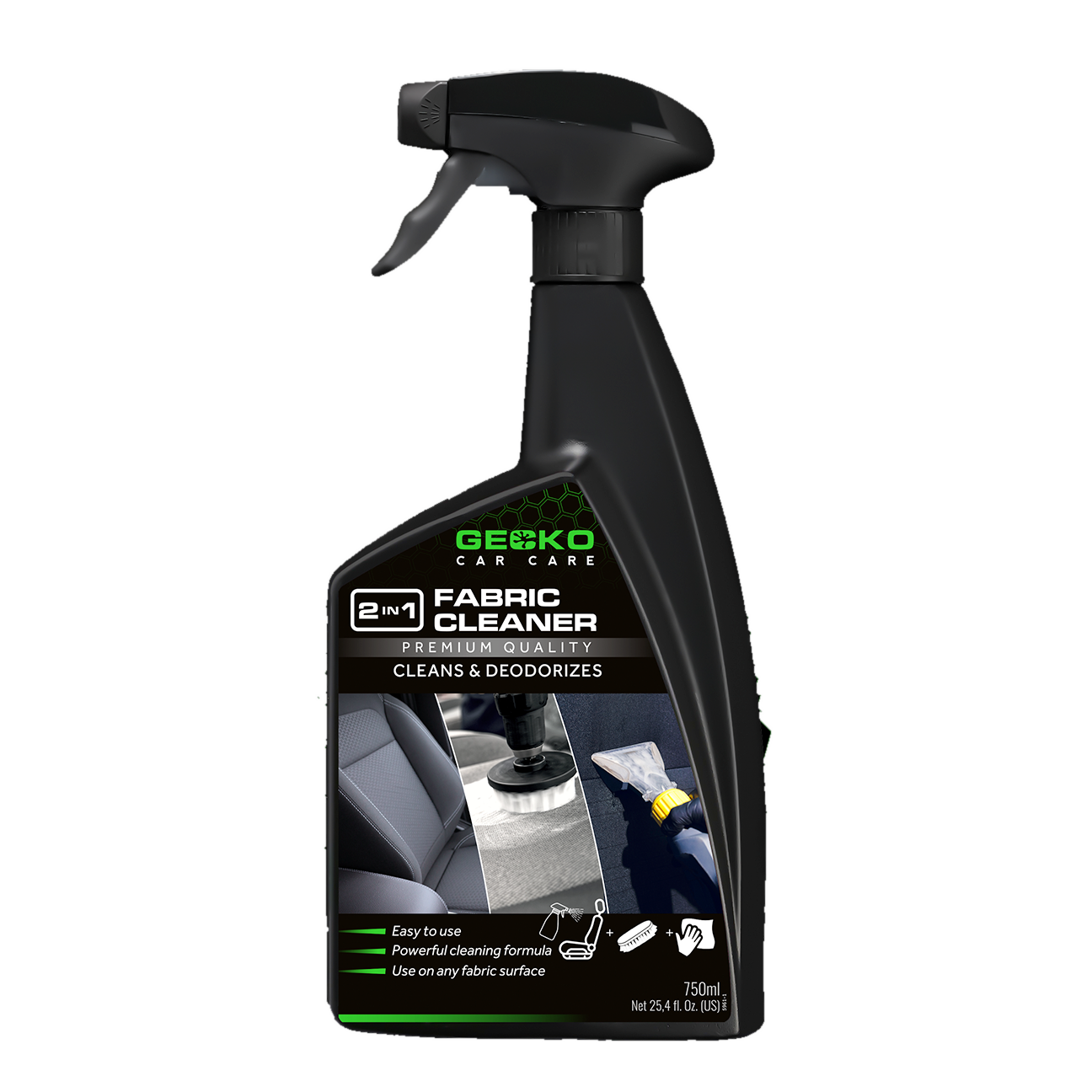 Gecko 2in1 Fabric Cleaner & Deodorizer 750ml