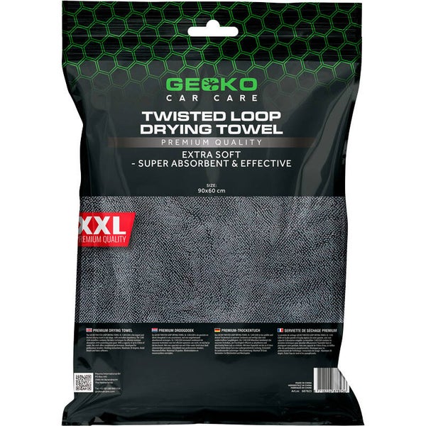 Gecko Twisted Loop Drying Towel 90x60cm