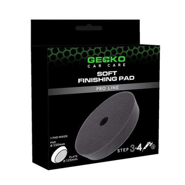 Gecko Polishing Pad Soft Black 150mm 1pc (For Backing Plate 125mm)