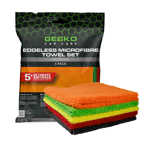 Gecko Pro Plush Towel Edgeless 40cm x 40cm Pak 5pcs