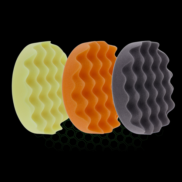 Gecko Waffle Polish Pads 150mm Set 3pcs