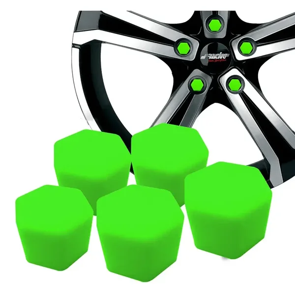 Simoni Racing Wielmoerkapjes Soft Sil - 19mm - Groen - Set van 20 stuks