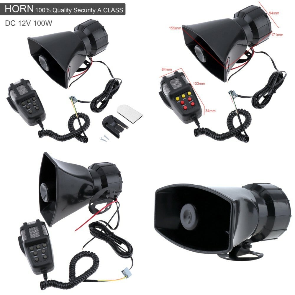 Saiyin Toa Megafoon Load Speaker Hoorn 7 Tone Sirene - Hw-1006