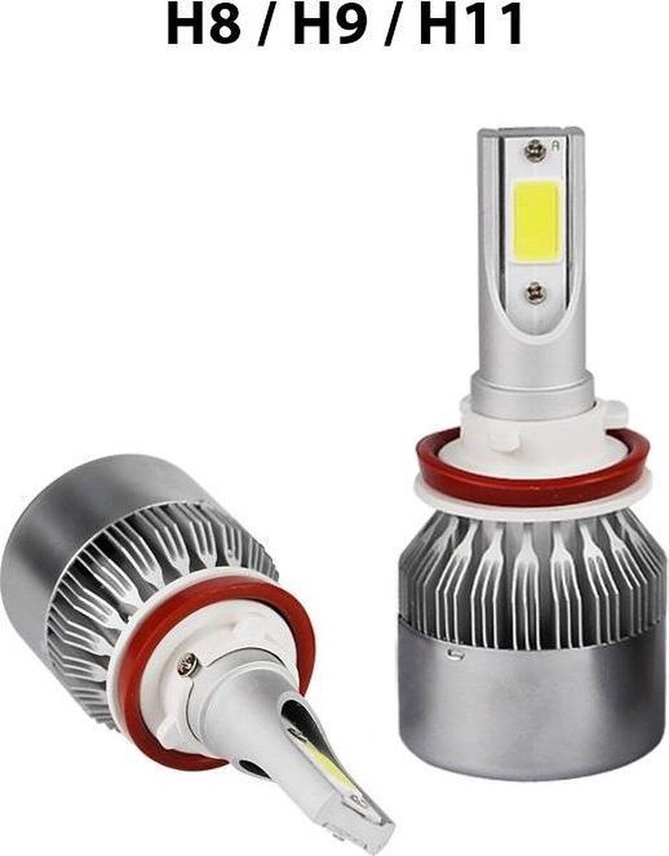 H8 | H9 | H11 LED lampen (set 2 stuks) CANbus Geschikt 6000k Helder Wit 8000LM IP68 72 Watt