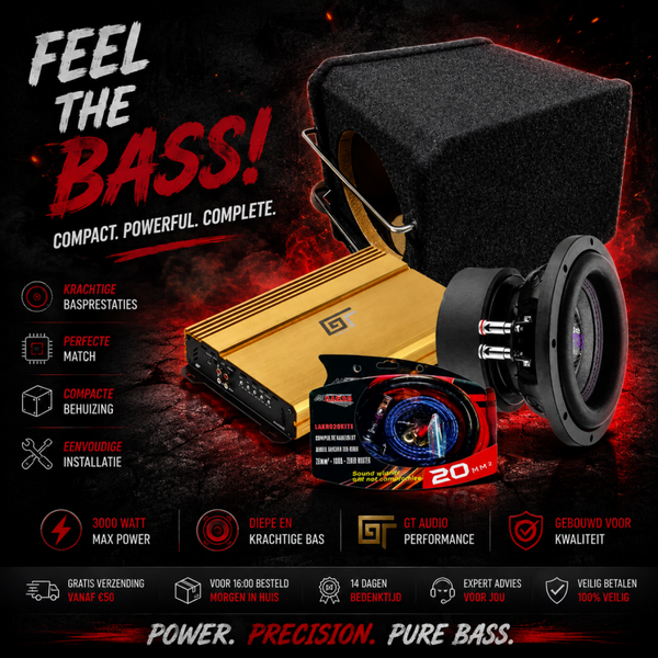 Minipowerpack 8 - Bassface/GT AUDIO - 8 inch - 750 watt RMS