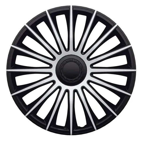 4-Delige J-Tec Wieldoppenset Austin zilver/zwart