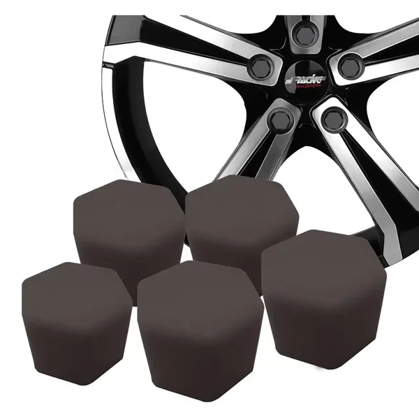 Simoni Racing Wielmoerkapjes Soft Sil - 19mm - Zwart - Set van 20 stuks