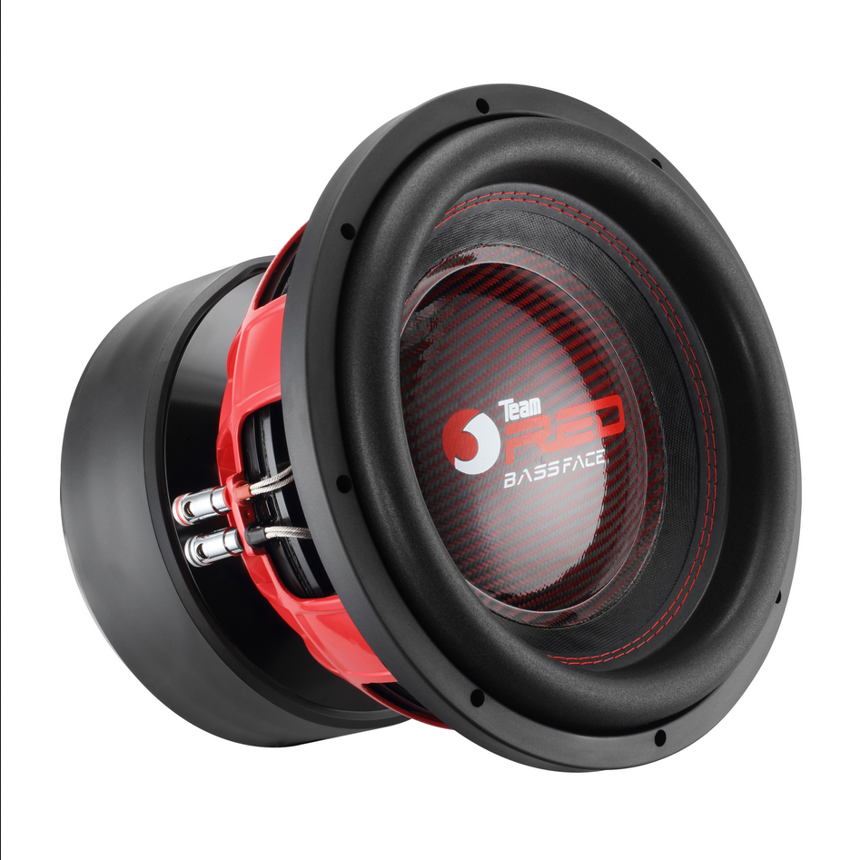 Team RED 12/1 - 12 Inch - Bassface - 3500 watt RMS - 1+1 Ohm - Losse subwoofer