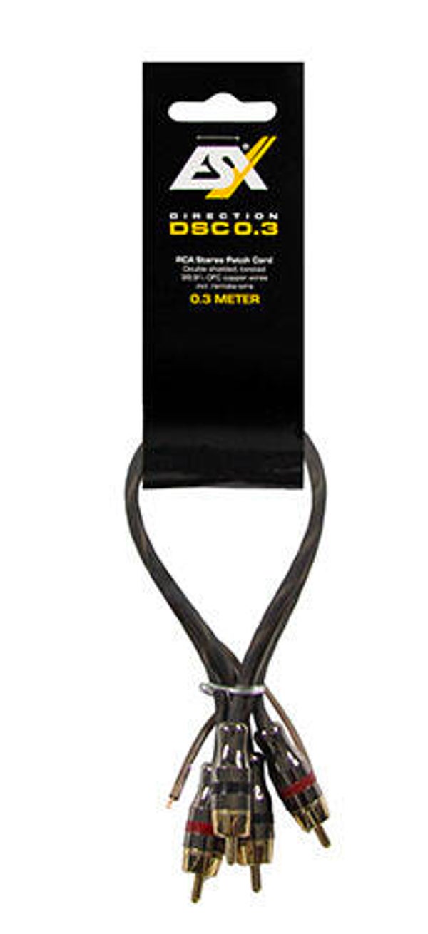 DSC0.3 - RCA-kabel - ESX - 0,3 meter - OFC-koper