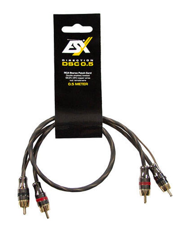 DSC0.5 - RCA-kabel - ESX - 0,5 meter - OFC-koper