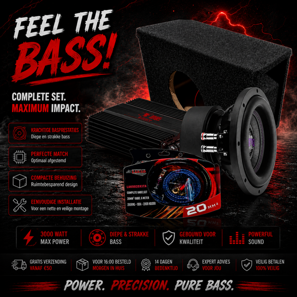 Minipowerpack 9 - Bassface/Bass Habbit - 8 inch - 750 watt RMS