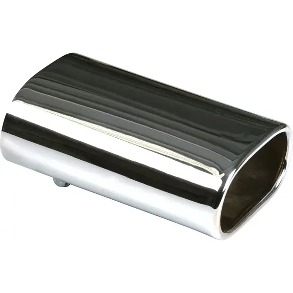 Uitlaatsierstuk RVS - rechthoekig 76x135mm - lengte 210mm - 50-60mm aansluiting