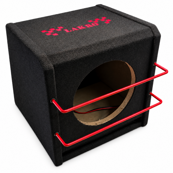 LAKRO-JAIMY-10AIR RED - Subwooferkist - Lakro - 10 inch - Ca. 43 liter bruto - Bassreflex - 18 mm MDF