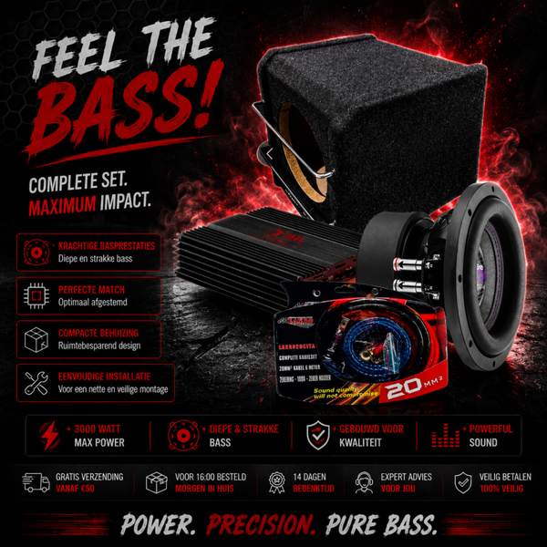 Minipowerpack 10 - Bassface/Bass Habbit - 8 inch - 750 watt RMS