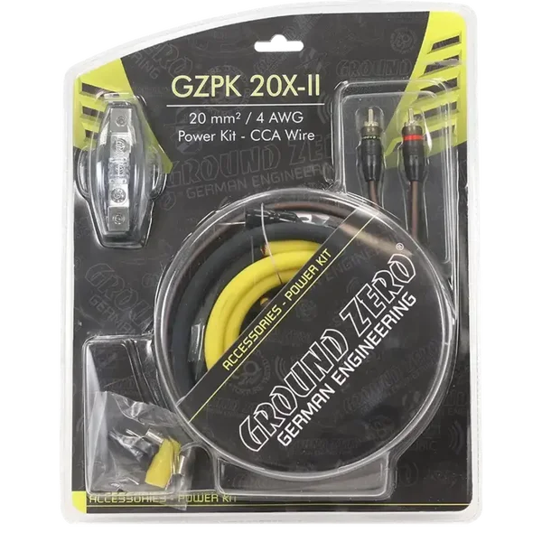GZPK 20X-II – 20 mm² kabelset – Ground Zero – CCA – drievoudig afgeschermde RCA
