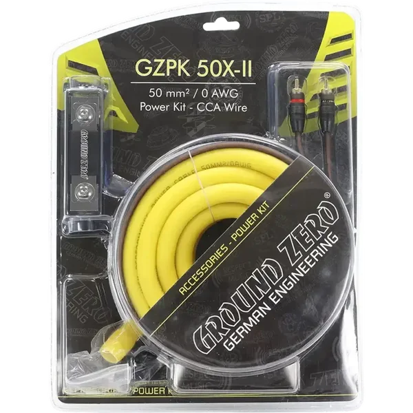 GZPK 50X-II – 50 mm² kabelset – Ground Zero – CCA – drievoudig afgeschermde RCA
