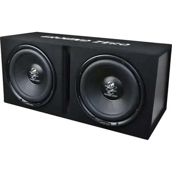 GZIB 2.30BR – dubbele 12 inch subwoofer in behuizing – Ground Zero – 700W RMS