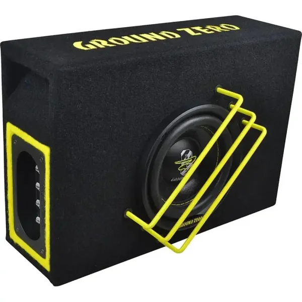 GZRB 16SPL – 6,5 inch subwoofer in behuizing – Ground Zero – 350W RMS – 2×2 ohm