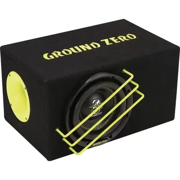 GZRB 20SPL – 8 inch subwoofer in behuizing – Ground Zero – 500W RMS – 2×2 ohm