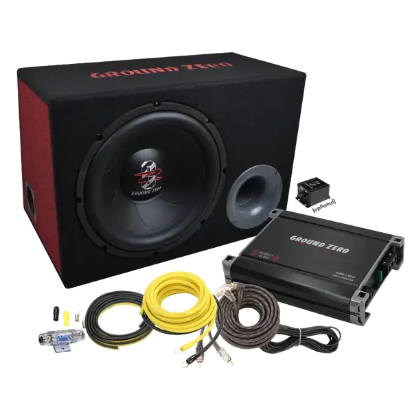 GZ BASS KIT 12.300X-II  30 cm / 12″ vented subwoofer loaded enclosure with separate amplifier