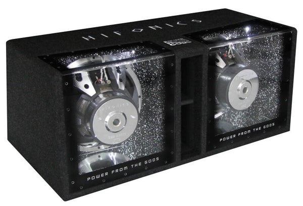 ZRX12DUAL - Subwoofer in kist - Hifonics - 2 × 12 inch - 1000 watt RMS - 4+4 Ohm