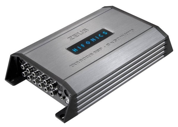 ZXR800/8DSP - 8-kanaals DSP versterker - Hifonics - 8 × 50 watt RMS - 2 Ohm