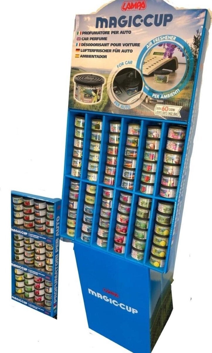 wanddisplay magic cup 60 stuks mix
