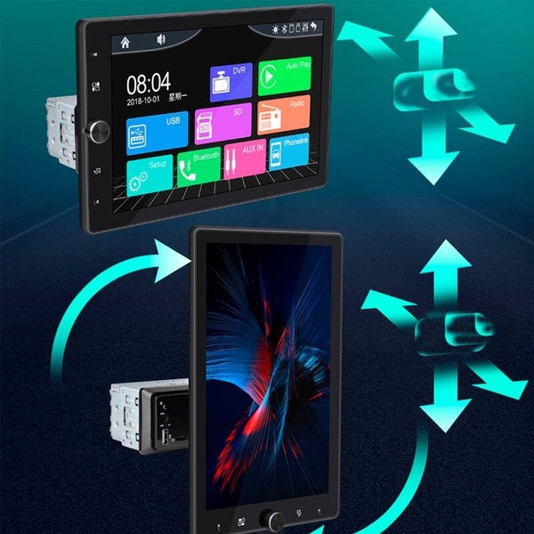 Carplay C104X - 10.4” Touchscreen - Inbouw 1-DIN - Bluetooth/USB/FM - Mirrorlink & Carplay Ready