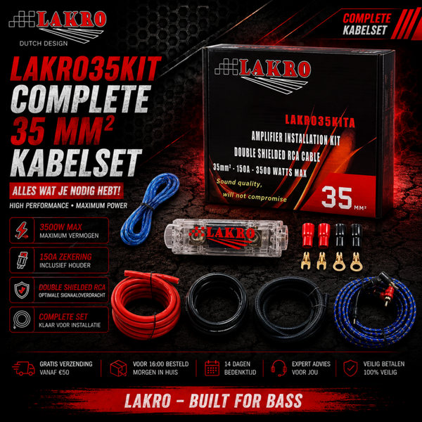 LAKRO35KIT - Complete Kabelset - Lakro - 35 mm2
