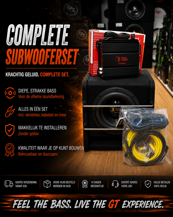 Minipowerpack 5 - Bassface/Bass Habbit - 8 inch - 500 watt RMS
