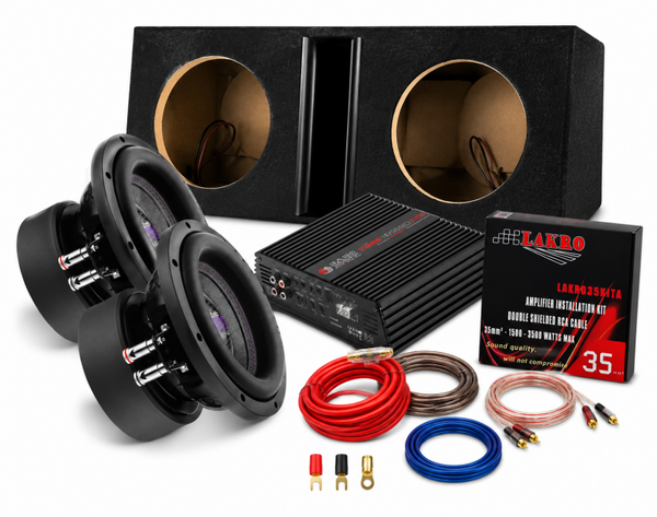 Mini mega powerpack 3 - Bassface - Dubbele 8 inch - 1500 watt RMS