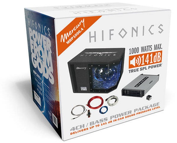 MBP1000.4 - Subwooferpakket - Hifonics - 8 inch - 4-kanaals versterker