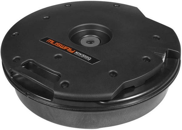 Musway MW500Q DUAL-BASSREFLEX-SYSTEM FOR THE RIM BED IN A SPARE/EMERGENCY WHEEL WITH TWO 13 CM (5.25“) SUBWOOFER