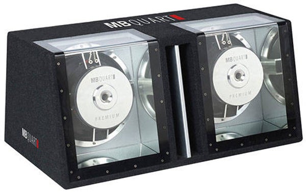 MBQUART PHG304D  2 x 30 cm (12 ") dual-bandpass-systeem  Impedantie 4 + 4 ohm