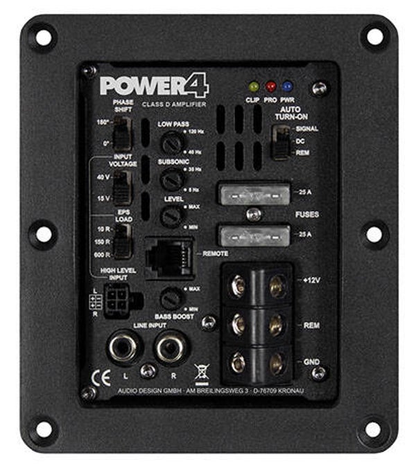 POWER4 - Versterkermodule - ESX - 460 watt RMS - 4 Ohm
