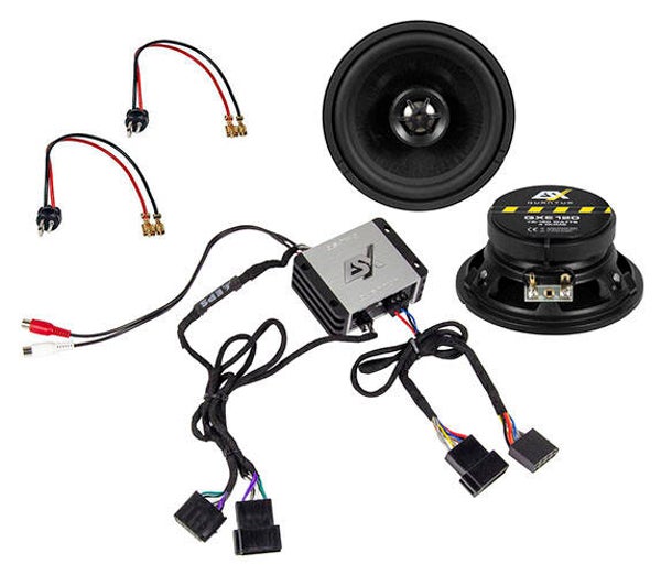 Q-W124 - Speakerpakket met versterker - ESX - Mercedes-Benz W124 - 12 cm