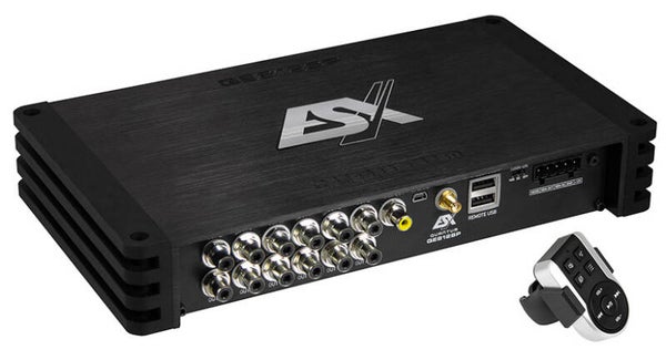 QE812SP - 12-kanaals DSP - ESX - Bluetooth - Hi-Res-mediaspeler