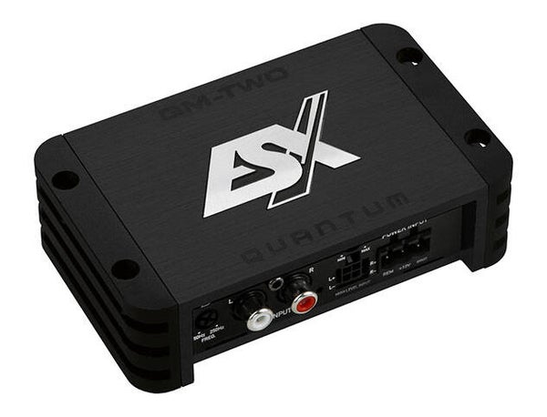 QM-TWOV3 - 2-Kanaals Versterker - ESX - 2x 150 watt RMS - 2 Ohm