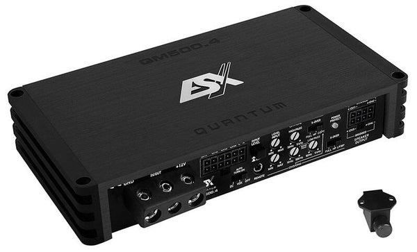 QM500.4 - 4-Kanaals Versterker - ESX - 4x 125 watt RMS - 2 Ohm