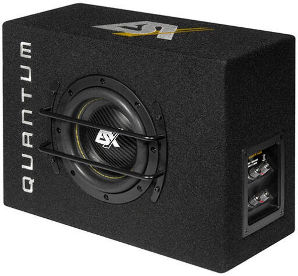 QXB6 - Subwoofer in kist - ESX - 6,5 inch - 250 watt RMS - 2x 2 Ohm