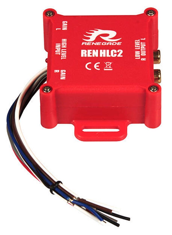 RENHLC2  Renegade  2-Channel "Speaker Signal on RCA" Adapter